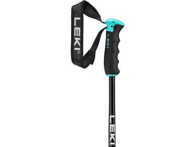 Leki Neolite Airfoil Women poles, gunmetal/black/light turquoise