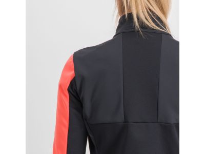 Sportos SQUADRA női kabát, pompelmo/fekete