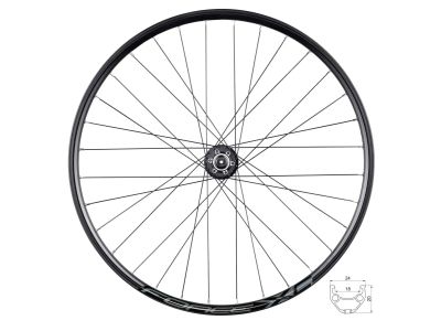 FORCE XC Disc 27.5" zadné koleso, QR, 6-dier, Shimano HG