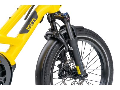 Tern GSD S10 20 electric bicycle, yellow