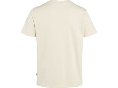 Damski T-shirt z logo Fjällräven w kolorze kredowo-białym