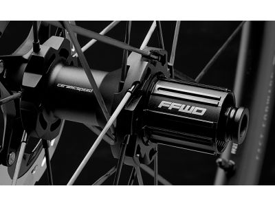 Set roți FFWD RAW CS 55 28&quot;, disc, axă fixă, FFWD/CeramicSpeed