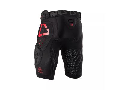 Leatt Impact Shorts 3DF 5.0 spodnie z ochraniaczami, czarne/czerwone