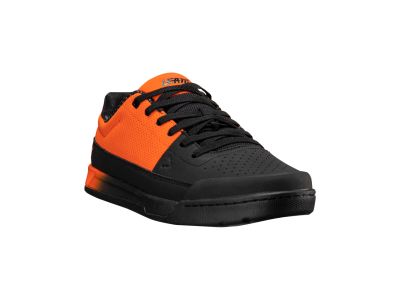 Pantofi Leatt 2.0 Flat, negri/portocalii