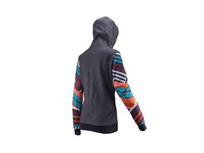 Leatt Premium Stripes Damen-Sweatshirt, grau