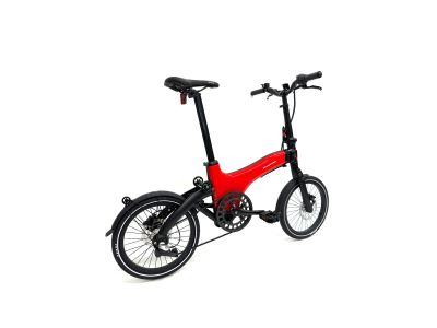 Sharvan City 3 speed 18 folding bike, red/black