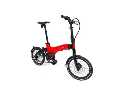 Sharvan City 3 speed 18 folding bike, red/black
