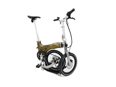 Bicicletă pliabilă Sharvan Country 7/8 viteze 18 multicamo/argintie