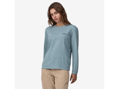 Patagonia Long-Sleeved P-6 Logo Responsibili-Tee women&#39;s T-shirt, tidepool blue