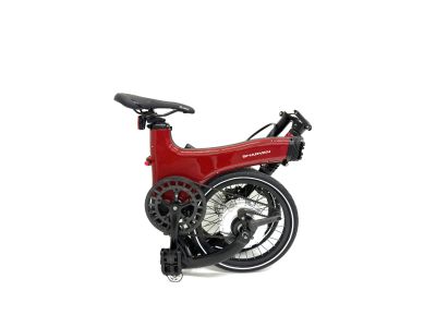 Bicicletă electrică Sharvan e-Sharvan 18, roșu carbon/negru