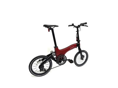 Bicicletă electrică Sharvan e-Sharvan 18, roșu carbon/negru