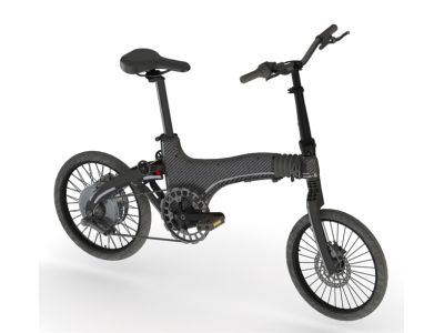 Bicicletă electrică Sharvan e3-Sharvan 18, carbon/negru