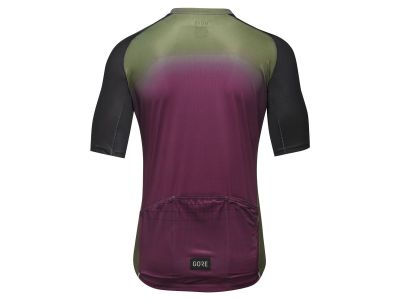 GOREWEAR Grid Fade 2.0 jersey, utility green/process purple
