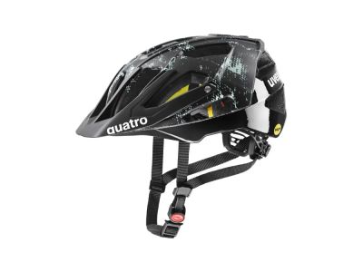 uvex Quatro CC MIPS přilba, black/jade matt