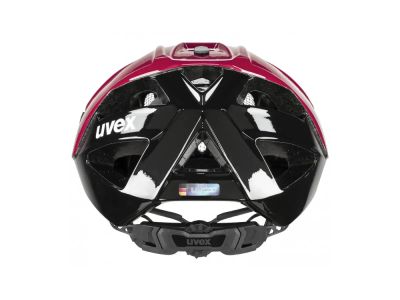 uvex Quatro Helm, rubinrot/schwarz