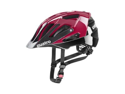 uvex Quatro helmet, ruby ​​red/black