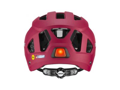 uvex City Stride MIPS helmet, ruby ​​red matt