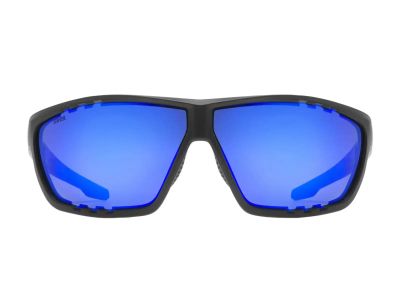 uvex Sportstyle 706 ColorVision glasses, black matt/mirror blue