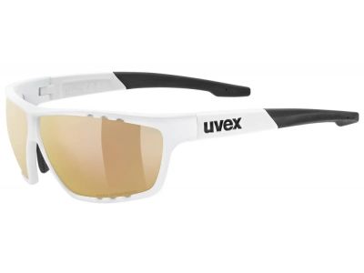 uvex Sportstyle 706 ColorVision Variomatikbrille, weiß matt/litemirror rot