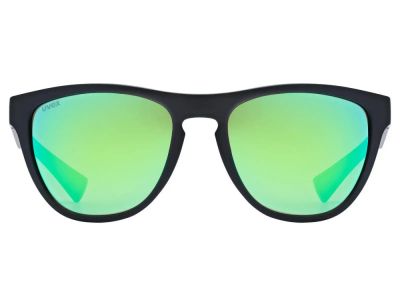 uvex ESNTL Spirit Brille, schwarz matt/spiegelgrün