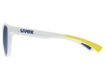 uvex ESNTL Spirit okuliare, white matt/mirror blue