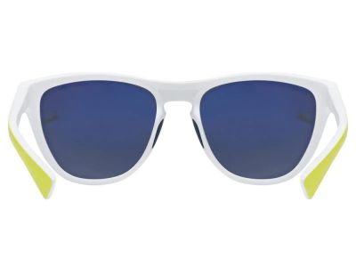 uvex ESNTL Spirit glasses, white matt/mirror blue