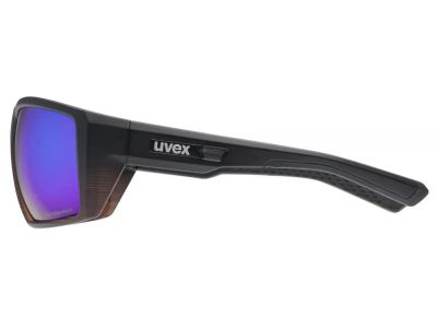 uvex MTN Venture ColorVision glasses, black demi matt/mirror blue