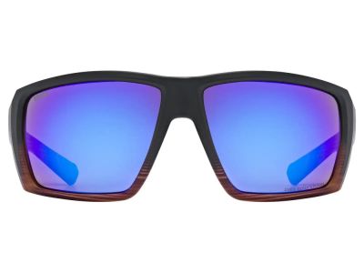 Okulary uvex MTN Venture ColorVision, czarny półmatowy/lustrzany niebieski