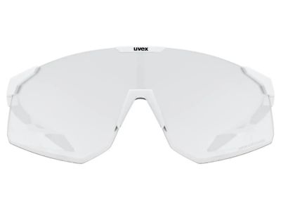 uvex Pace Perform Variomatic okuliare, white matt/LTM. silver