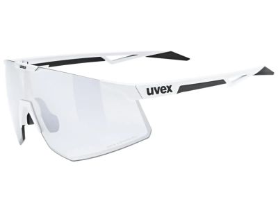 uvex Pace Perform Variomatic glasses, white matt/LTM. silver