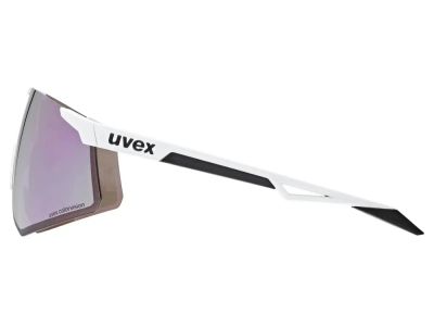 Ochelari uvex Pace Perform S ColorVision, alb mat/lavandă oglindă