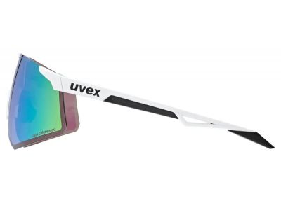 uvex Pace Perform S ColorVision okuliare, white matt/mirror green