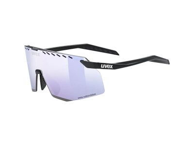 uvex Pace Stage ColorVision glasses, black matt/mirror lavender