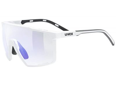 uvex MTN Perform S Variomatic brýle, white matt/lTM. blue
