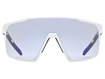 uvex MTN Perform S Variomatic glasses, white matt/lTM. blue