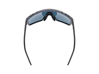 uvex MTN Perform S glasses, black matt/mirror blue