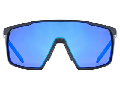 uvex MTN Perform S glasses, black matt/mirror blue
