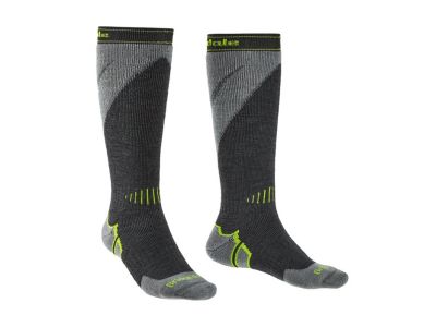 Bridgedale SKI MIDWEIGHT+ knee socks, gunmetal/stone