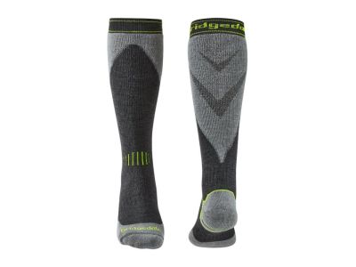 Bridgedale SKI MIDWEIGHT+ knee socks, gunmetal/stone