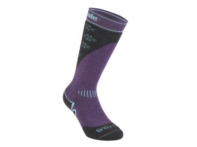 Bridgedale SKI MIDWEIGHT+ women&amp;#39;s knee socks, dark purple