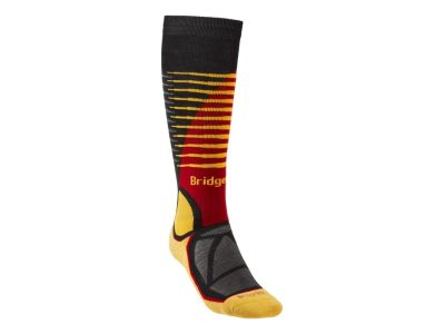 Bridgedale SKI MIDWEIGHT knee socks, black/gold