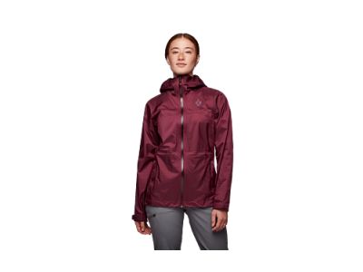 Black Diamond Treeline Rain Shell Damenjacke, Blackberry