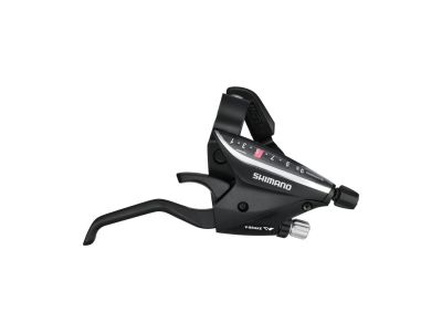Shimano ST-EF65 shifting, 9-speed, on the sleeve