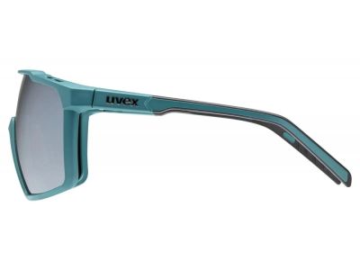 uvex MTN Perform S glasses, teal matt/mirror silver