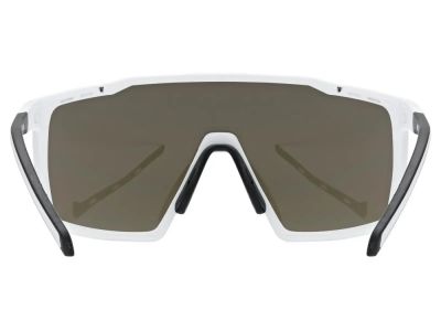 uvex MTN Perform S glasses, white matt/mirror gold