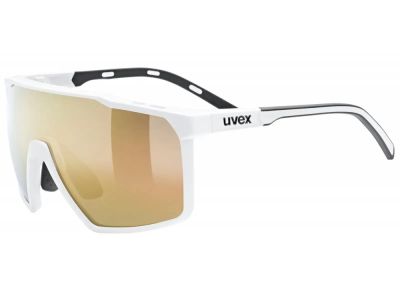 uvex MTN Perform S glasses, white matt/mirror gold