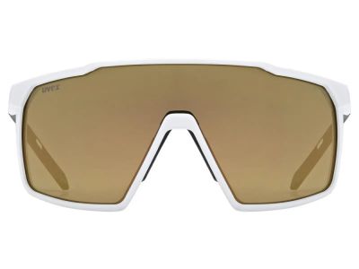 uvex MTN Perform S Brille, weiß matt/spiegelgold