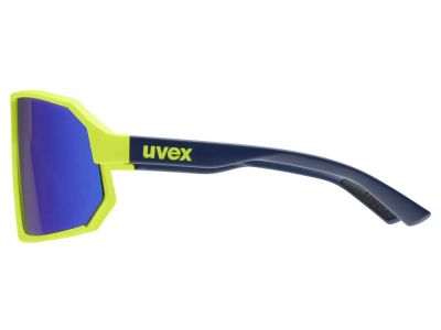 Okulary uvex Sportstyle 237, żółtoniebieski matowy/lustrzany niebieski