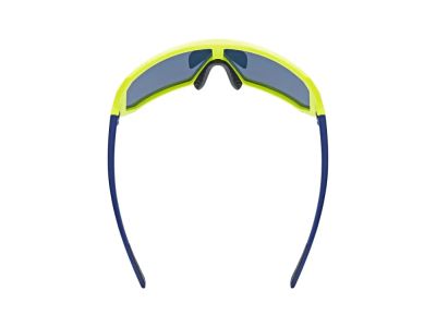 uvex Sportstyle 237 glasses, yellow blue matt/mirror blue