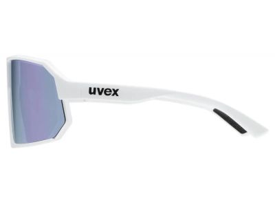 uvex Sportstyle 237 glasses, white matt/mirror lavender